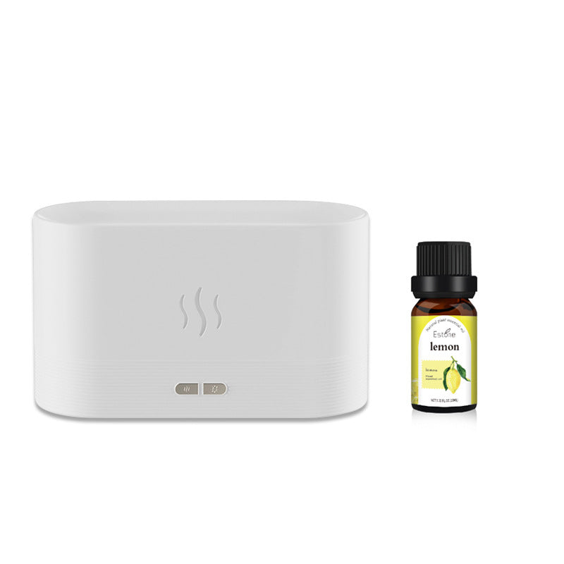 USB Simulation Flame Aroma Diffuser – 3D Flame Humidifier Atmosphere Light