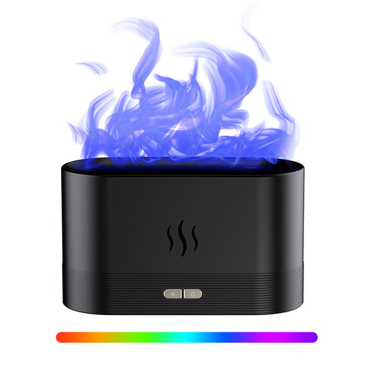 USB Simulation Flame Aroma Diffuser – 3D Flame Humidifier Atmosphere Light