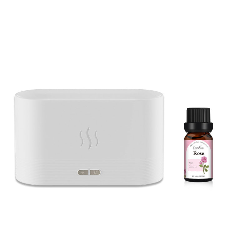 USB Simulation Flame Aroma Diffuser – 3D Flame Humidifier Atmosphere Light