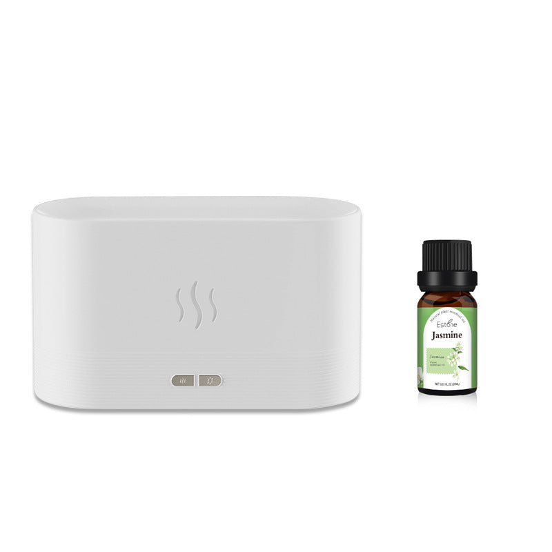 USB Simulation Flame Aroma Diffuser – 3D Flame Humidifier Atmosphere Light