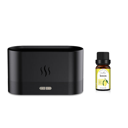 USB Simulation Flame Aroma Diffuser – 3D Flame Humidifier Atmosphere Light