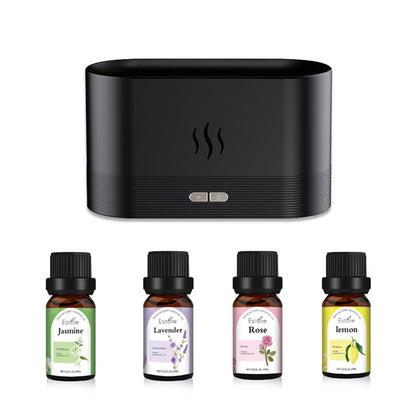 USB Simulation Flame Aroma Diffuser – 3D Flame Humidifier Atmosphere Light