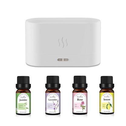 USB Simulation Flame Aroma Diffuser – 3D Flame Humidifier Atmosphere Light