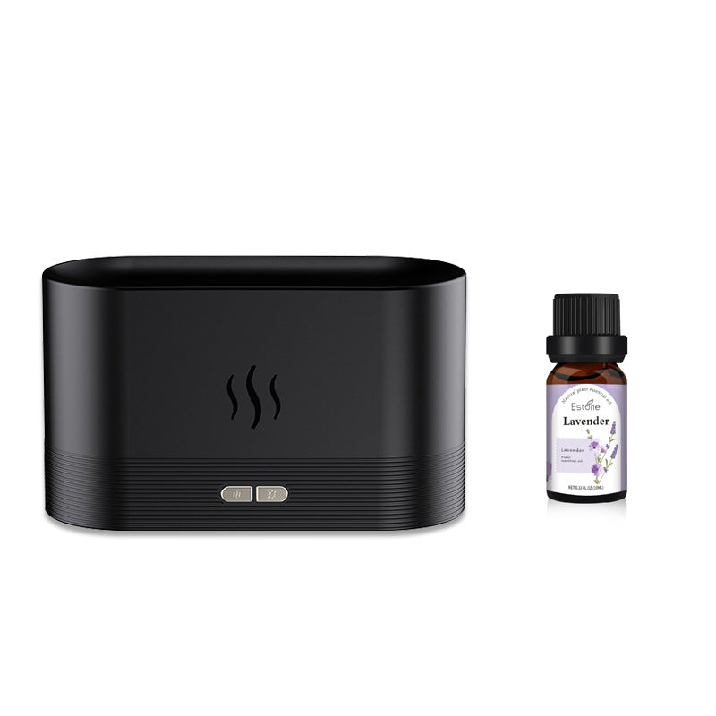 USB Simulation Flame Aroma Diffuser – 3D Flame Humidifier Atmosphere Light