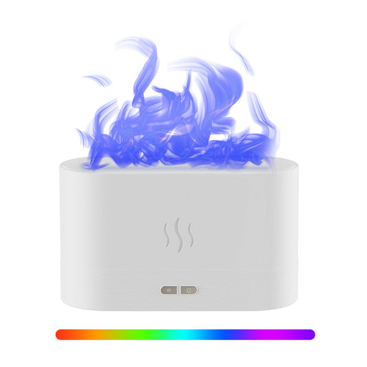 USB Simulation Flame Aroma Diffuser – 3D Flame Humidifier Atmosphere Light